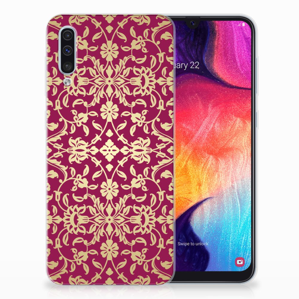 Siliconen Hoesje Samsung Galaxy A50 Barok Pink