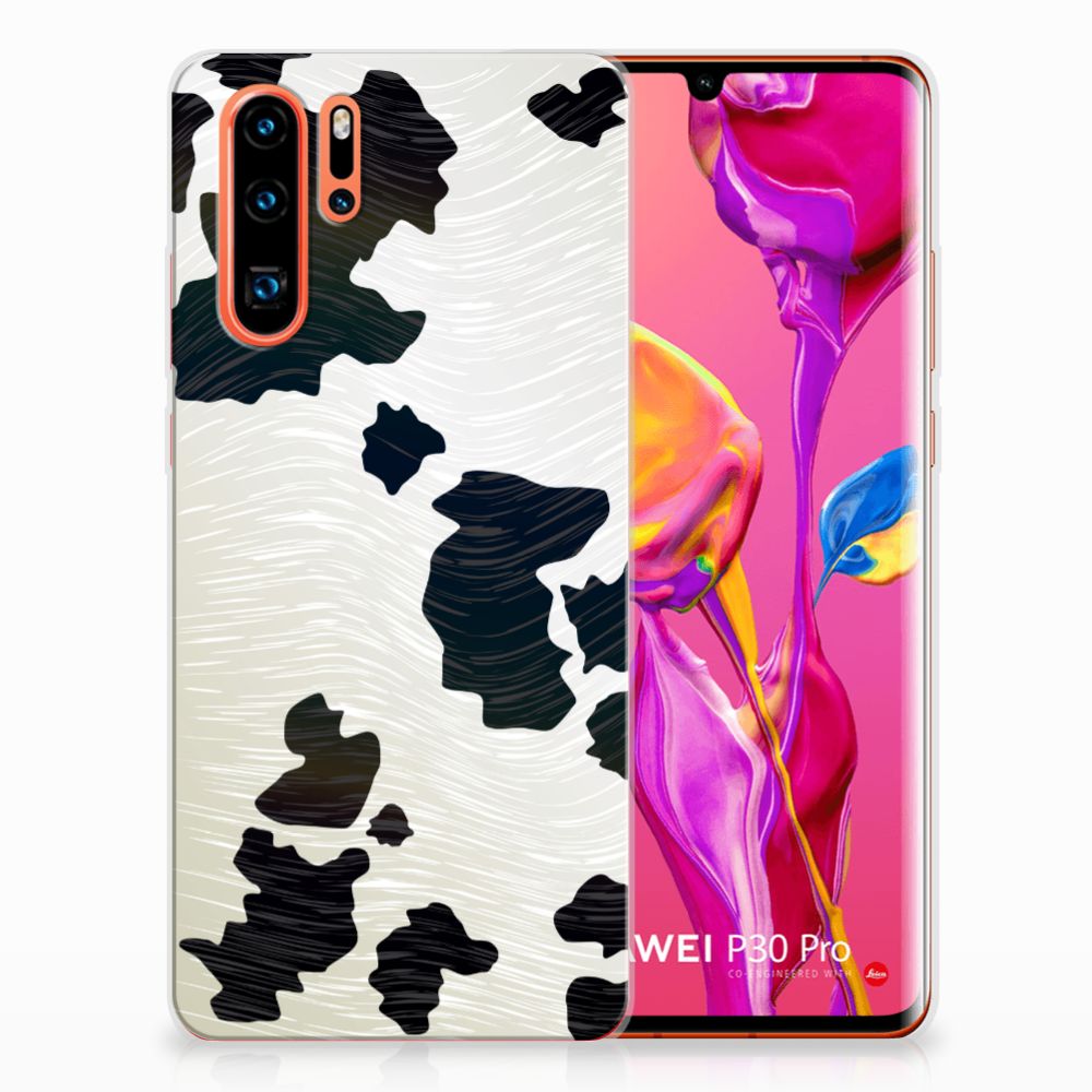 Huawei P30 Pro TPU Hoesje Koeienvlekken