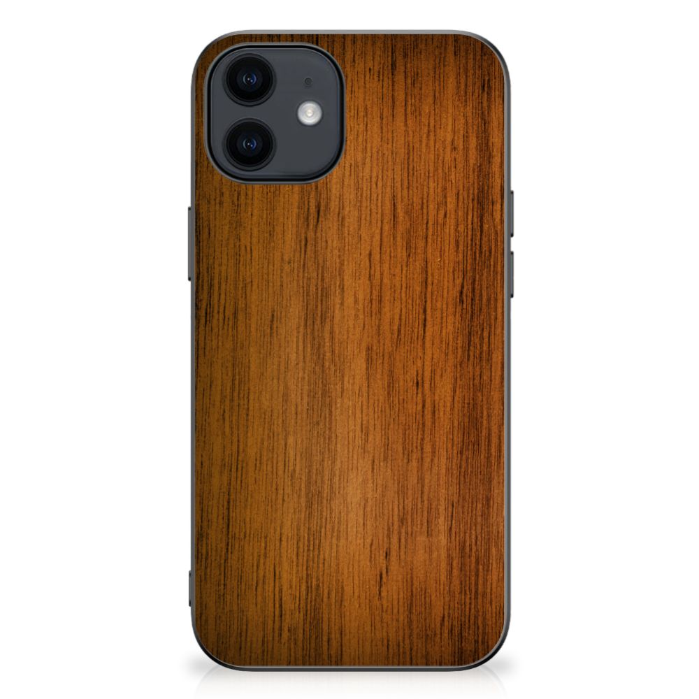 iPhone 12 Pro | 12 (6.1") Grip Case Donker Hout