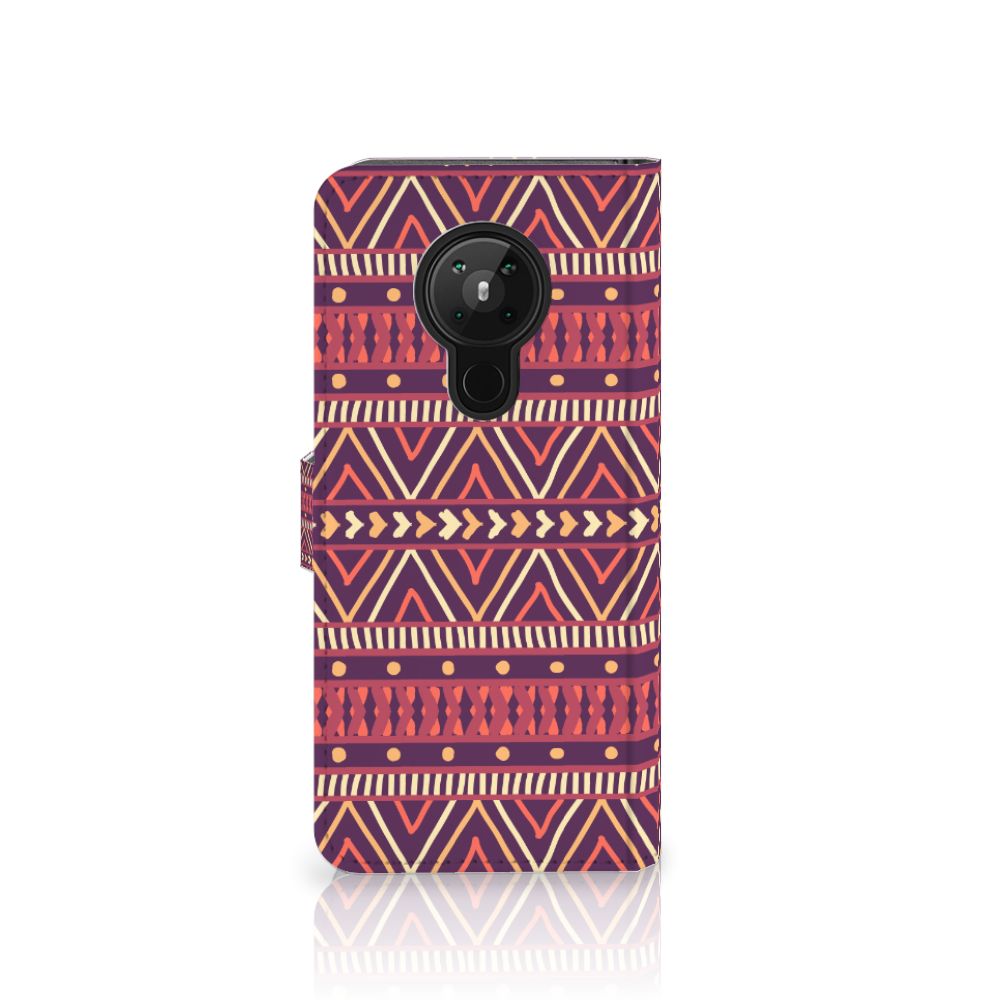 Nokia 5.3 Telefoon Hoesje Aztec Paars