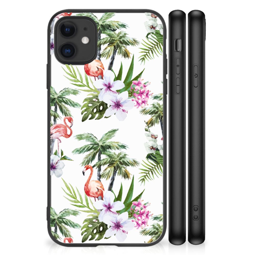 iPhone 11 Dierenprint Telefoonhoesje Flamingo Palms B2C Telecom