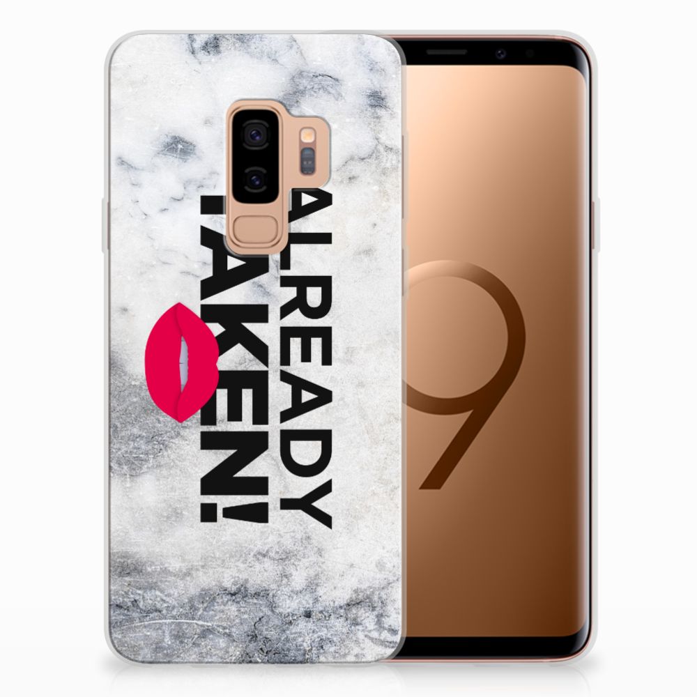 Samsung Galaxy S9 Plus Siliconen hoesje met naam Already Taken White