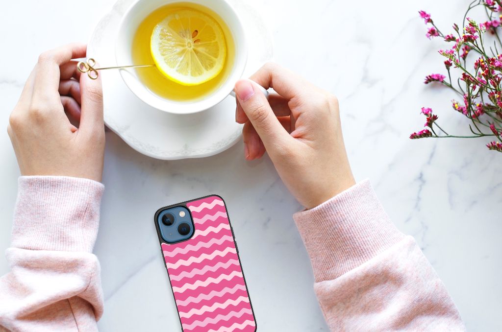 Apple iPhone 13 mini Back Case Waves Pink B2C Telecom