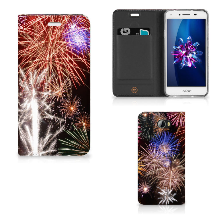 Huawei Y5 2 | Y6 Compact Hippe Standcase Vuurwerk