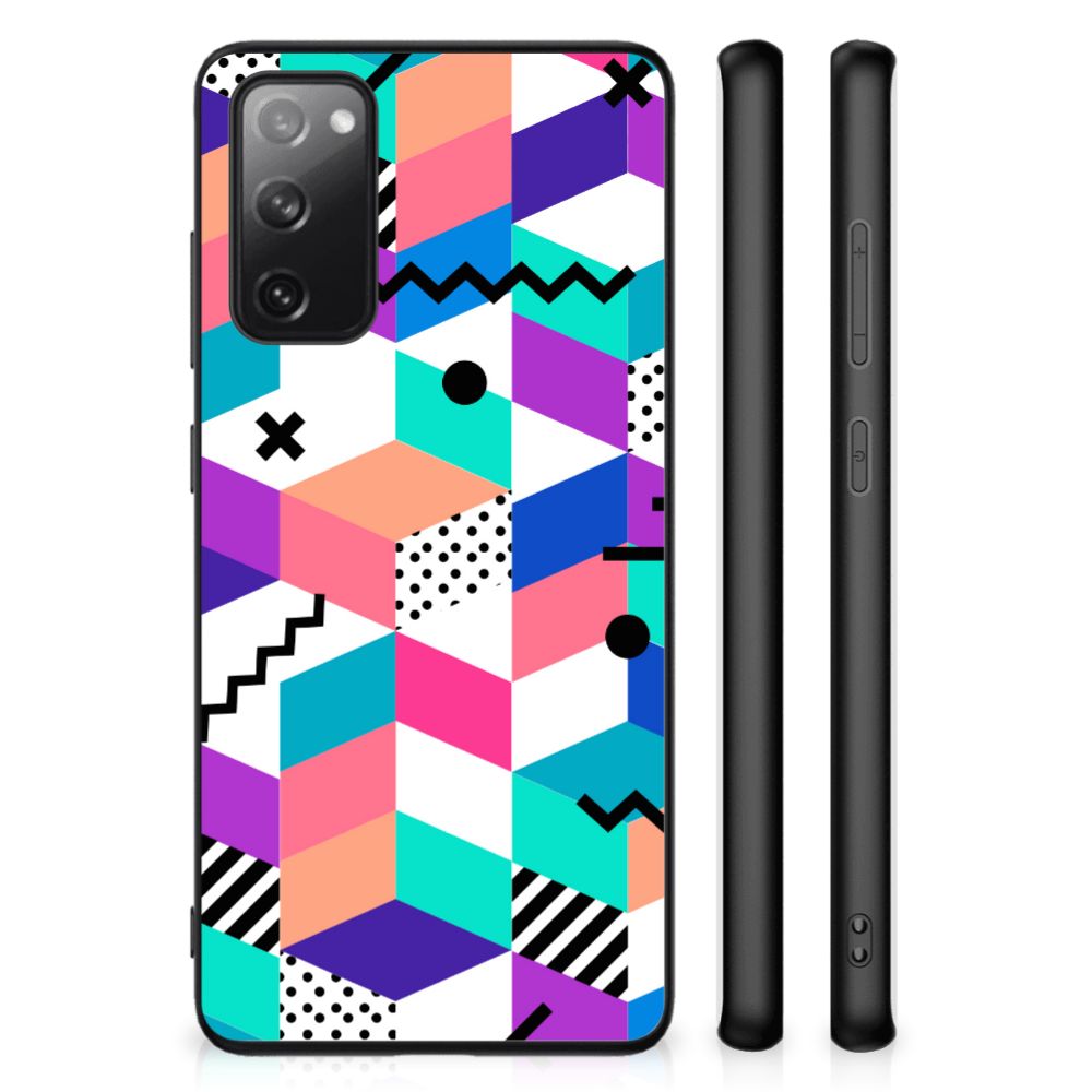 Samsung Galaxy S20 FE Backcover Blokken Kleurrijk B2C Telecom