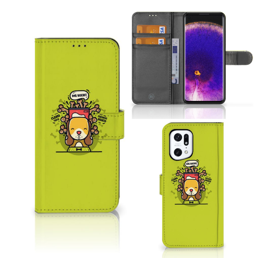 OPPO Find X5 Pro Leuk Hoesje Doggy Biscuit