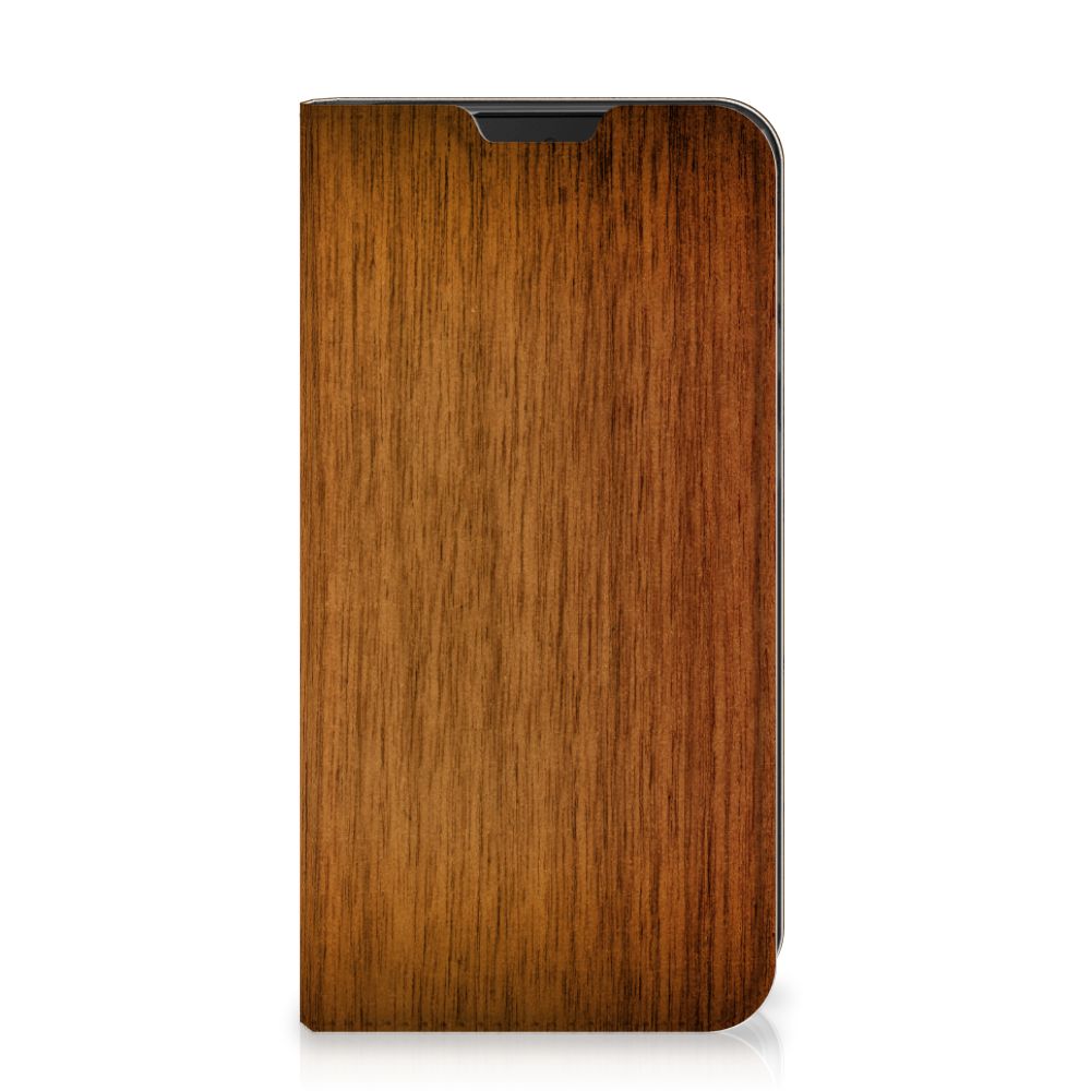 Samsung Galaxy Xcover 5 Book Wallet Case Donker Hout - B2C Telecom