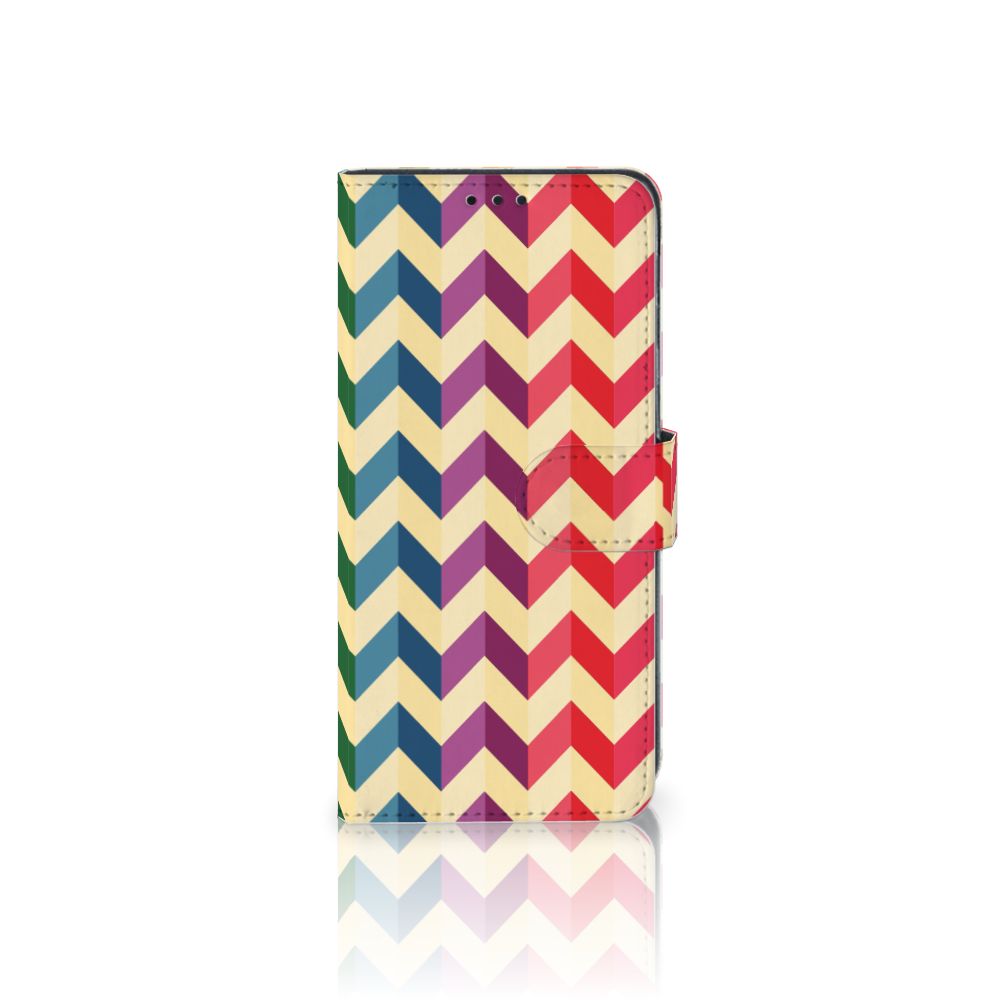 Samsung Galaxy M31 Telefoon Hoesje Zigzag Multi Color