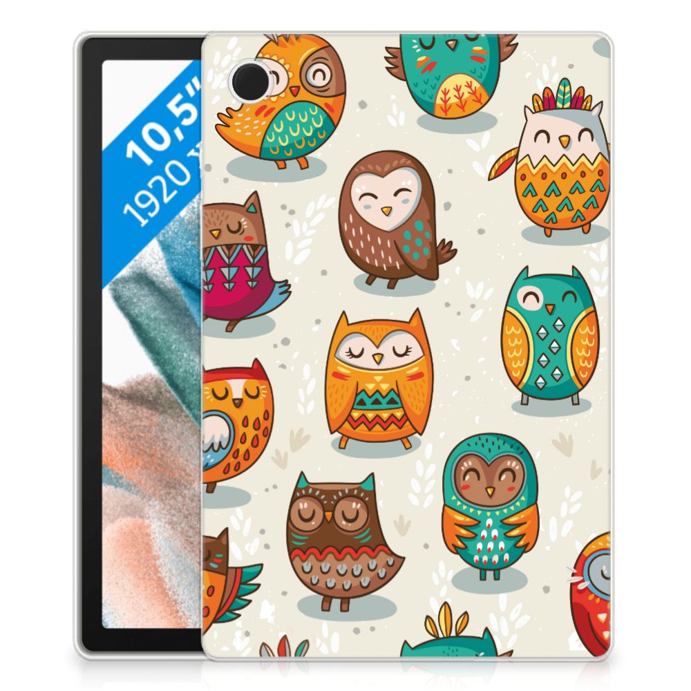 Samsung Galaxy Tab A8 2021/2022 Back Case Vrolijke Uilen