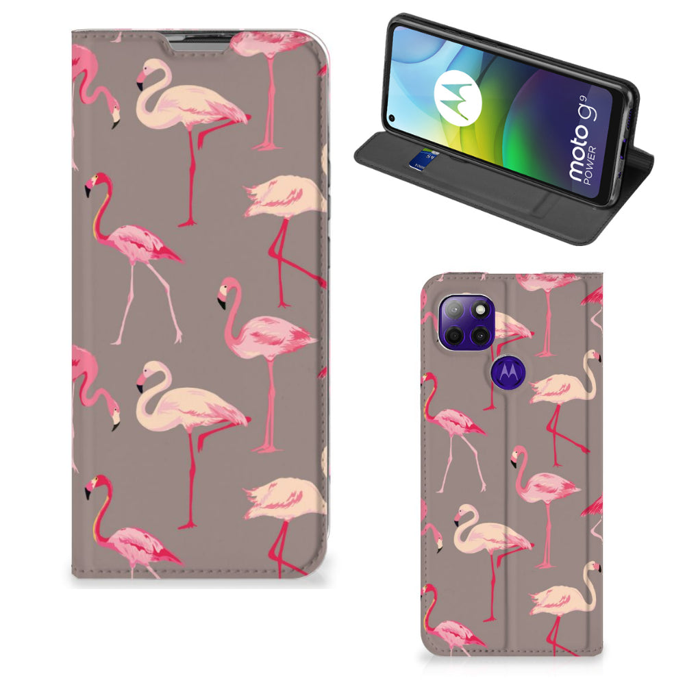 Motorola Moto G9 Power Hoesje maken Flamingo