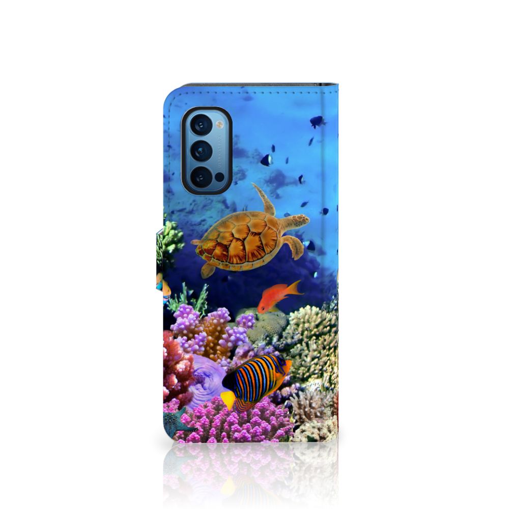 OPPO Reno 4 Pro 5G Telefoonhoesje met Pasjes Vissen