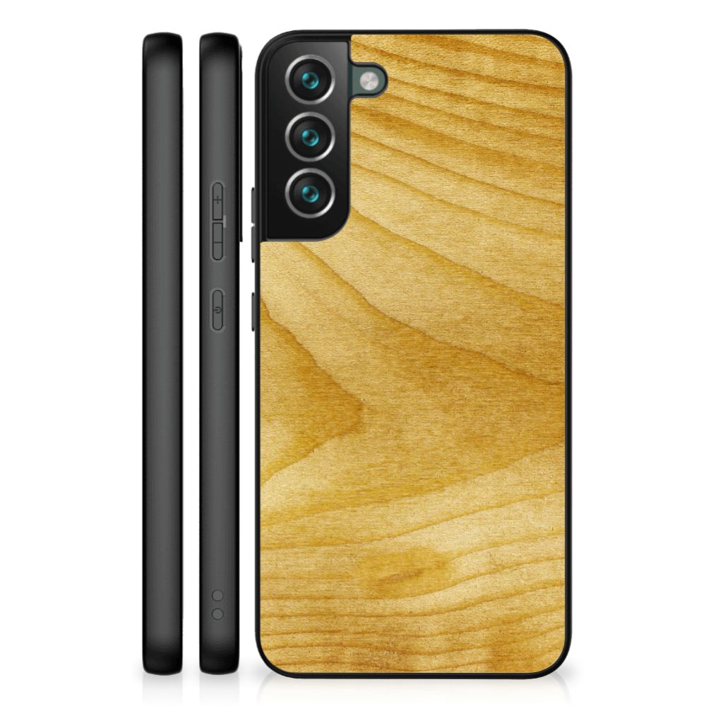 Samsung Galaxy S22 Plus Houten Print Telefoonhoesje Licht Hout