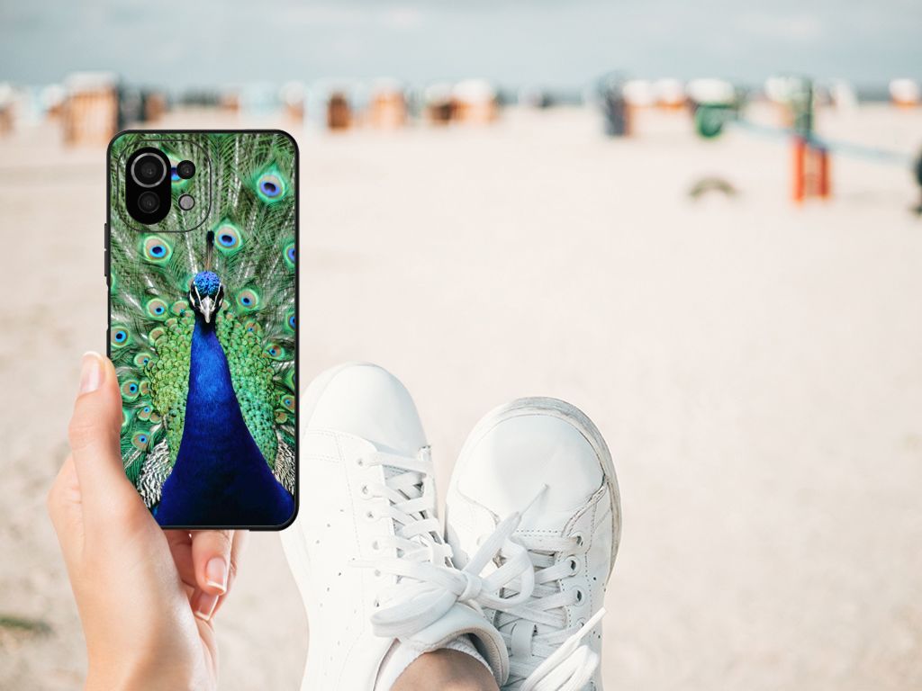 Xiaomi 11 Lite 5G NE | Mi 11 Lite Dierenprint Telefoonhoesje Pauw B2C Telecom