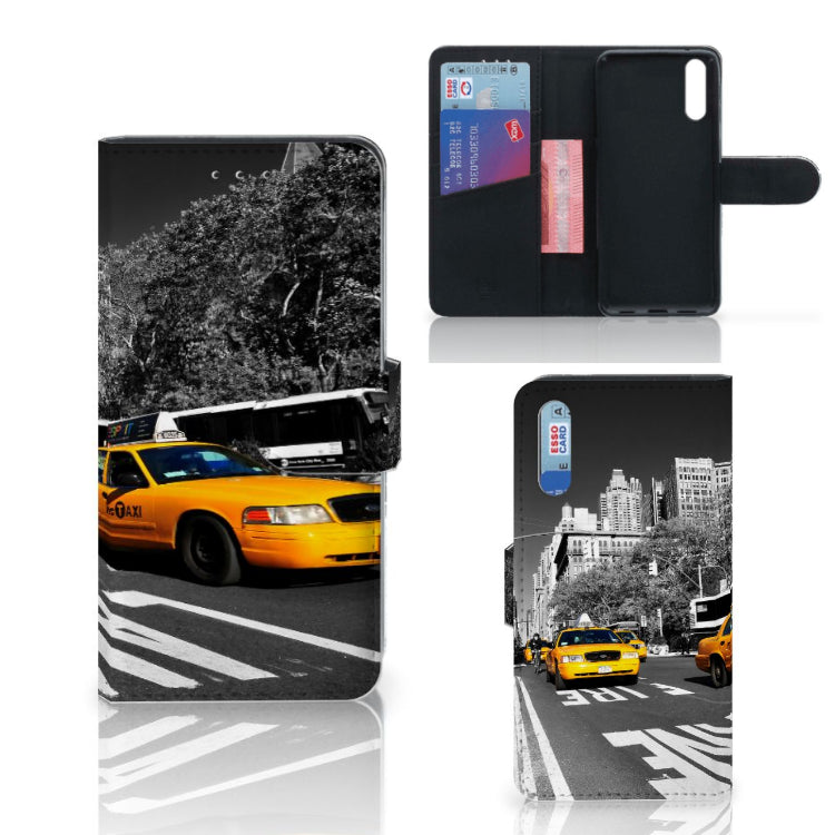 Huawei P20 Flip Cover New York Taxi