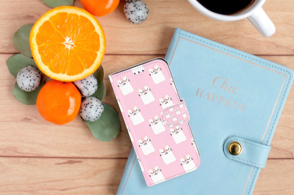 Samsung Galaxy S10e Telefoonhoesje met Pasjes Sleeping Cats