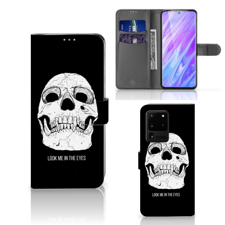 Telefoonhoesje met Naam Samsung Galaxy S20 Ultra Skull Eyes