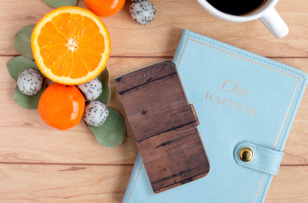 Samsung Galaxy S10e Book Style Case Old Wood