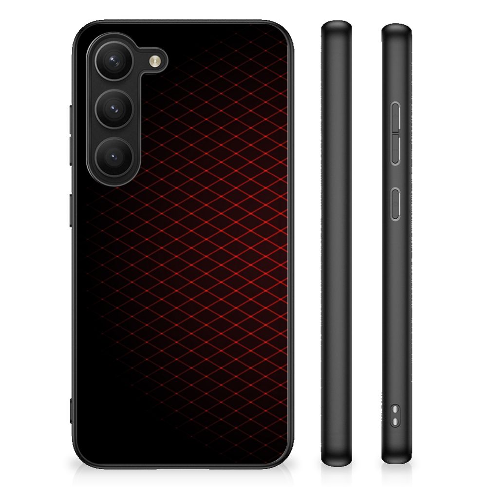 Samsung Galaxy S23 Back Case Geruit Rood