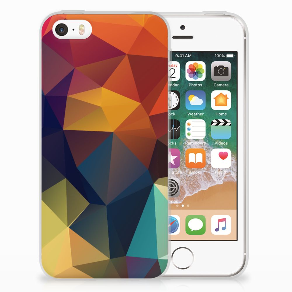 Apple iPhone SE | 5S TPU Hoesje Polygon Color