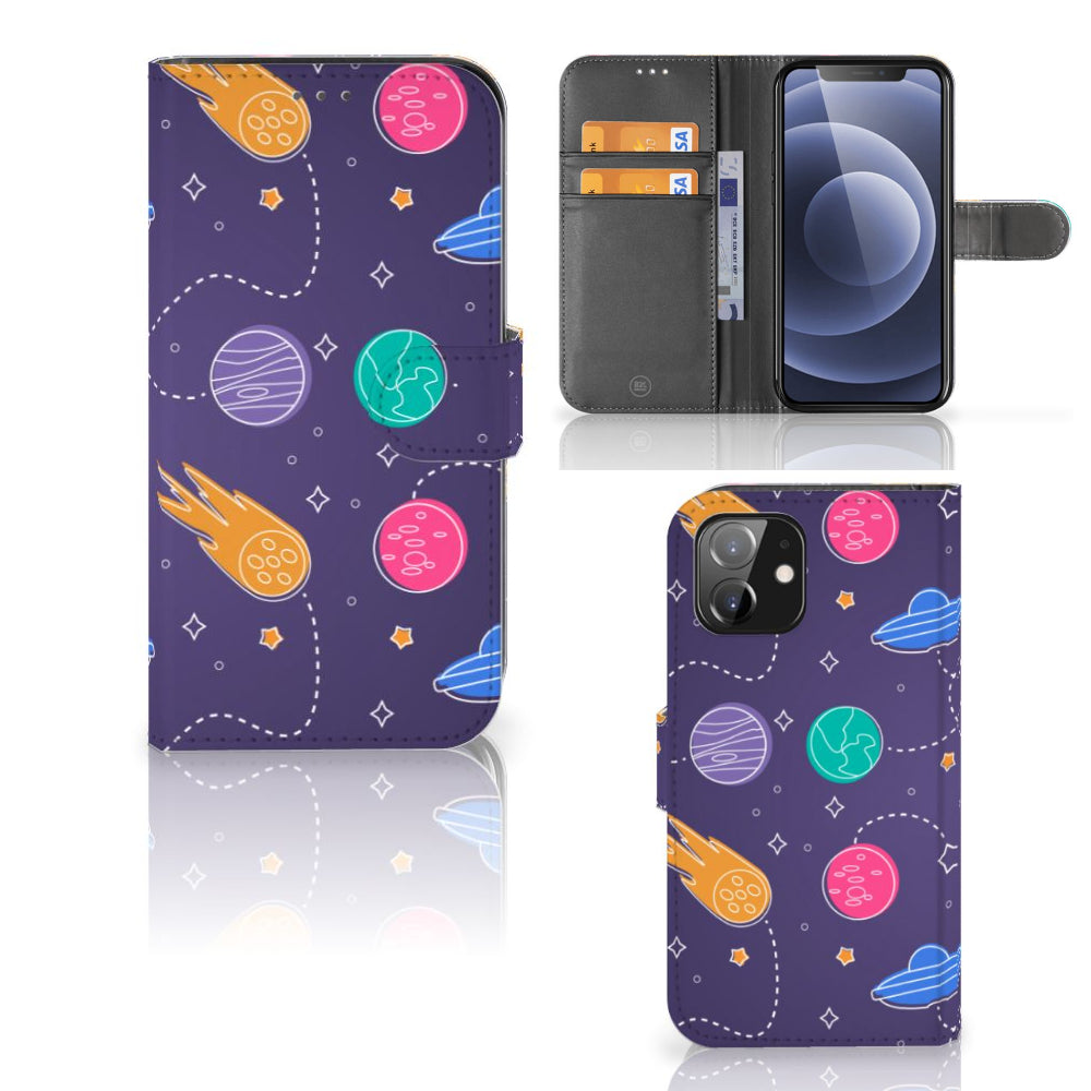 iPhone 12 | 12 Pro (6.1") Wallet Case met Pasjes Space