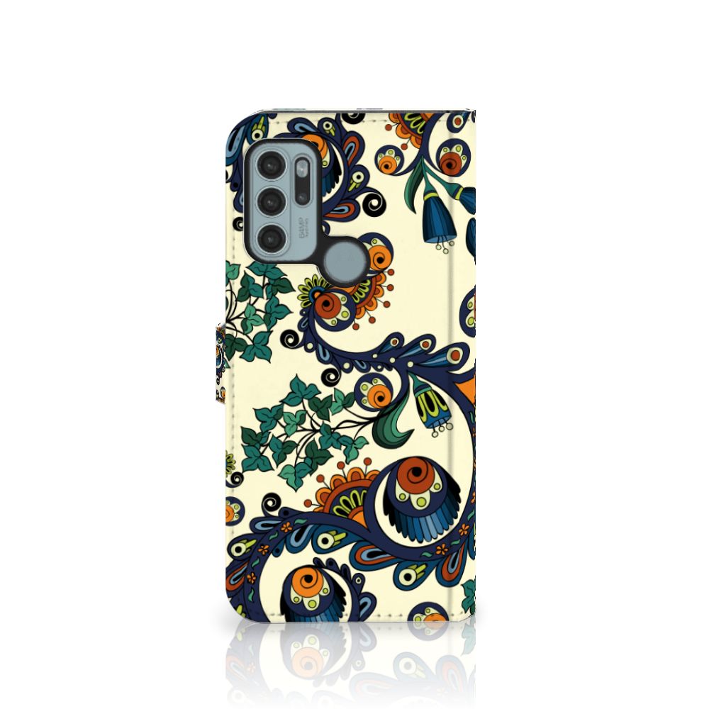 Wallet Case Motorola Moto G60s Barok Flower