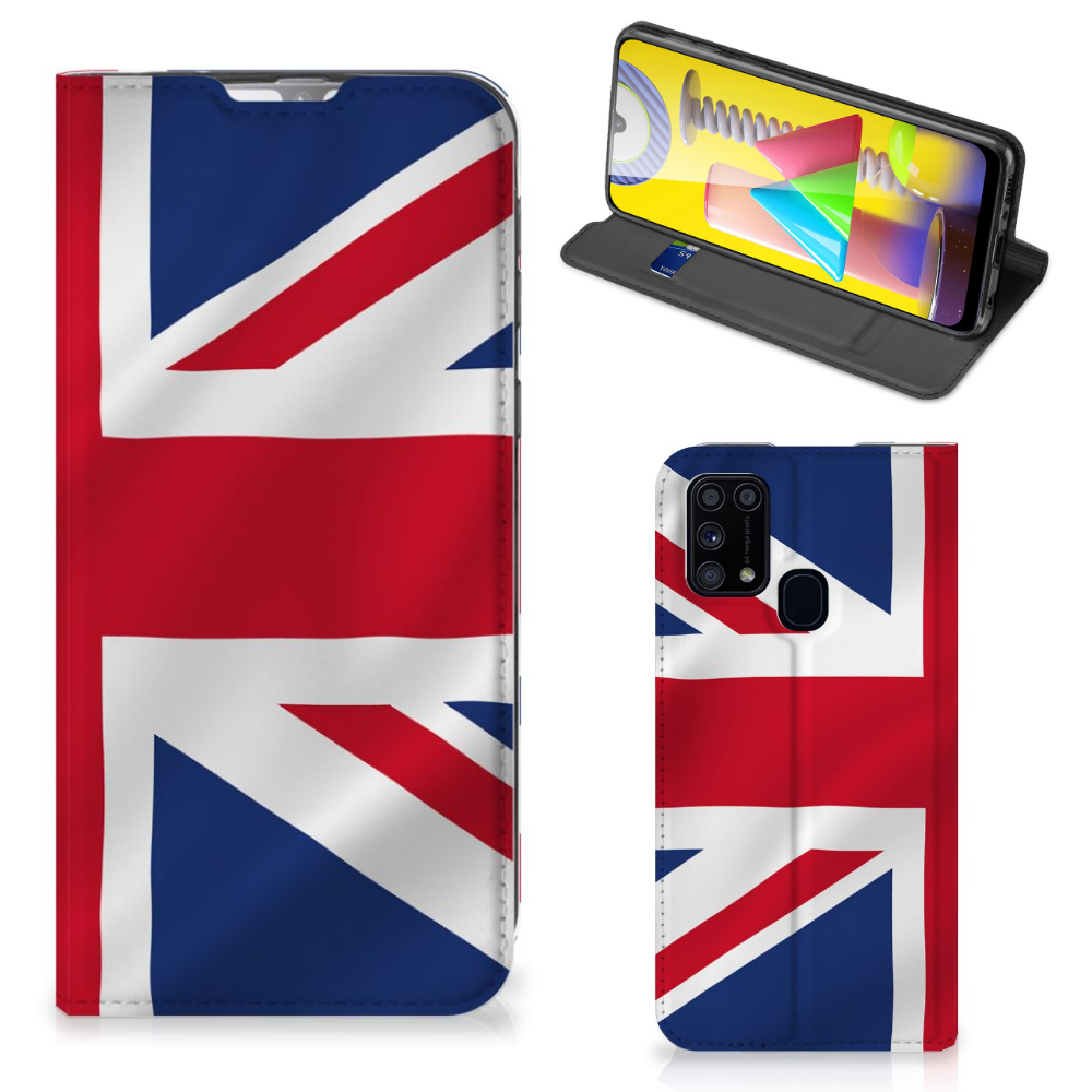 Samsung Galaxy M31 Standcase Groot-Brittannië - B2C Telecom