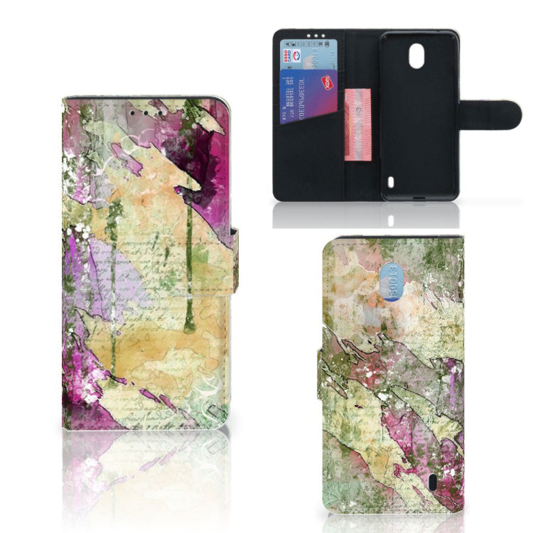 Hoesje Nokia 1 Plus Letter Painting