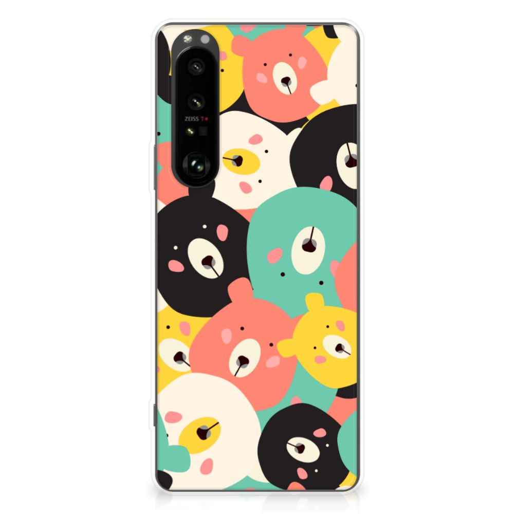 Sony Xperia 1 III Telefoonhoesje met Naam Bears