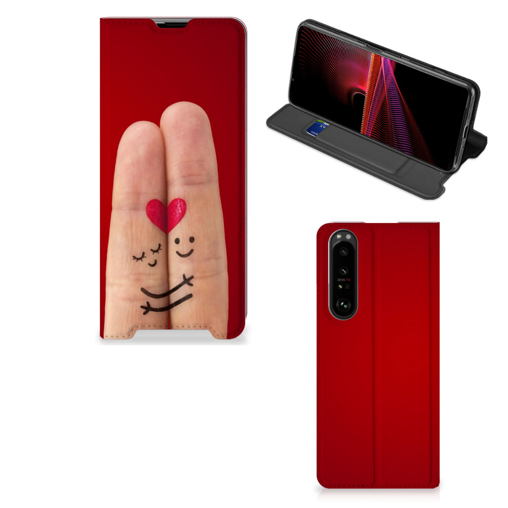 Sony Xperia 1 III Hippe Standcase Liefde - Origineel Romantisch Cadeau - B2C Telecom