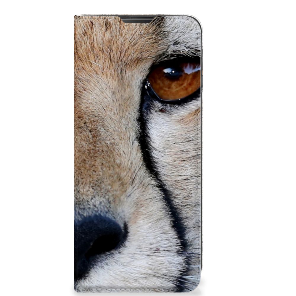 Motorola Moto G 5G Plus Hoesje maken Cheetah met close-up van het gezicht van een jachtluipaard.