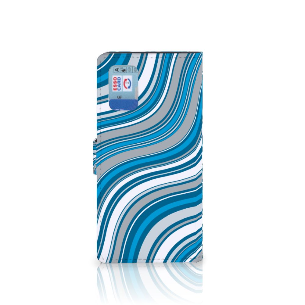 Samsung Galaxy A02s | M02s Telefoon Hoesje Waves Blue