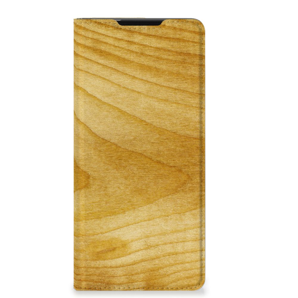 Samsung Galaxy S21 Ultra Book Wallet Case Licht Hout - B2C Telecom