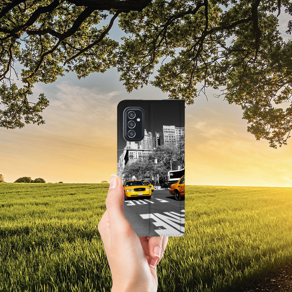 Samsung Galaxy M52 Book Cover New York Taxi - B2C Telecom