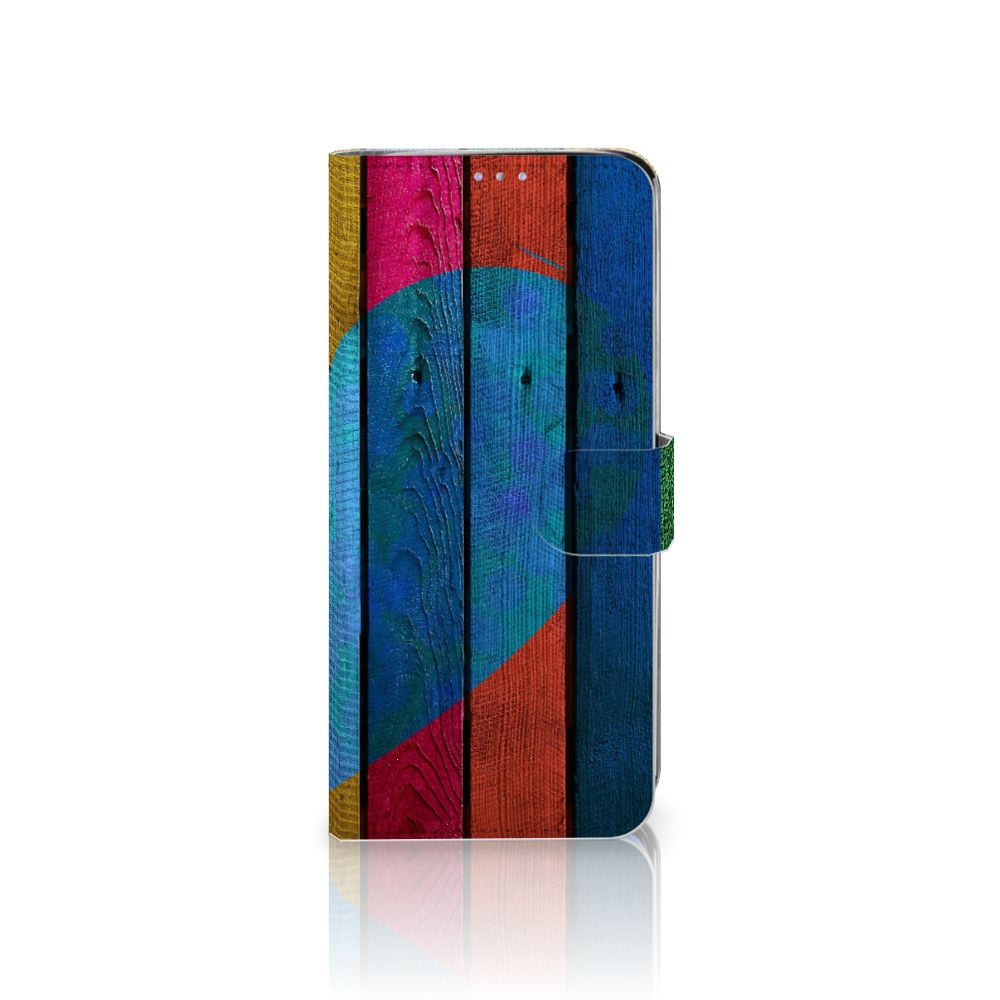 Samsung Galaxy S20 Ultra Book Style Case Wood Heart - Cadeau voor je Vriend