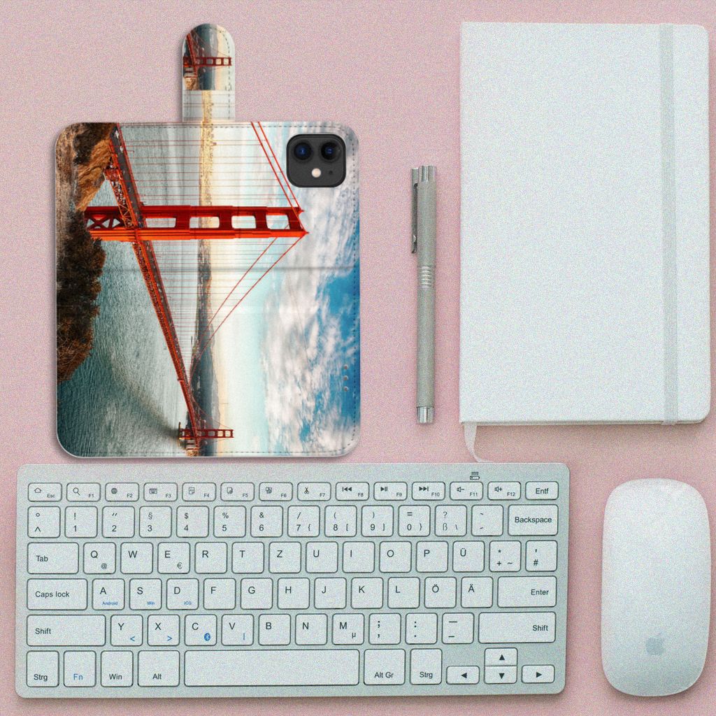 Apple iPhone 11 Flip Cover Golden Gate Bridge