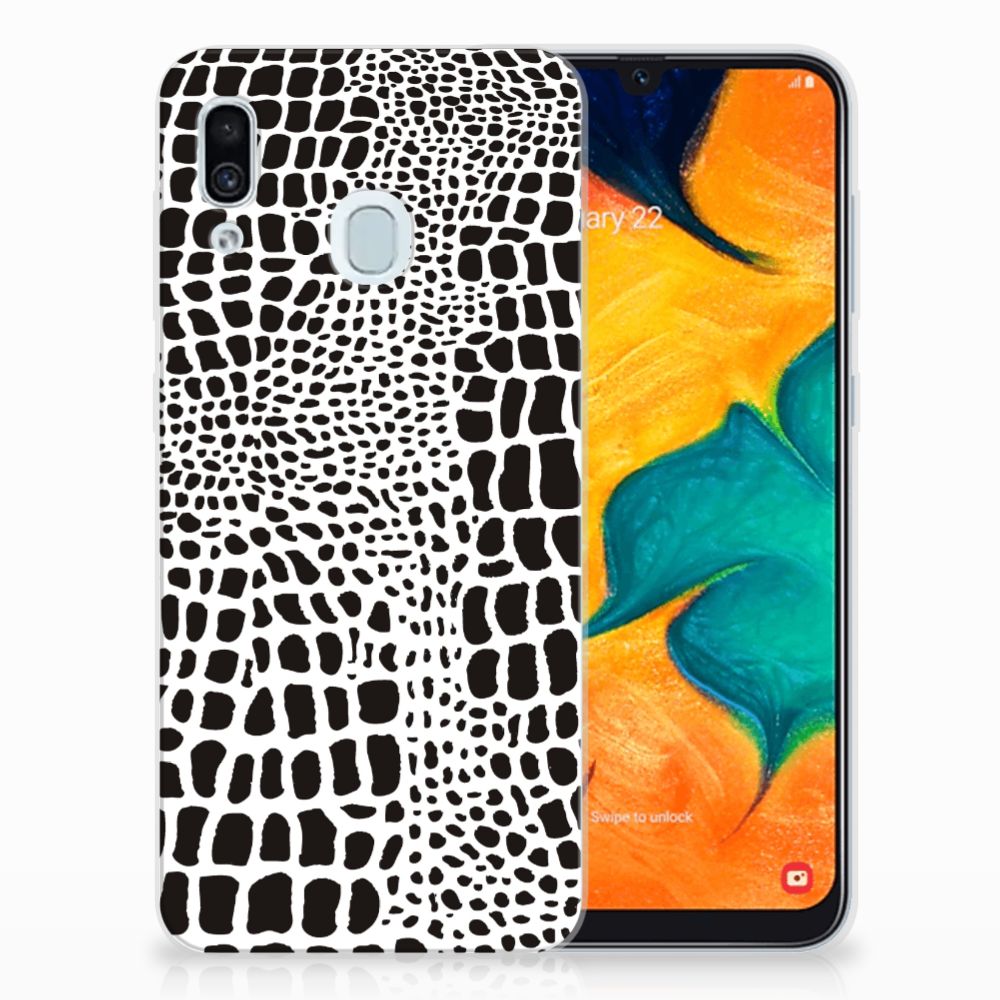 Samsung Galaxy A30 TPU Hoesje Slangenprint