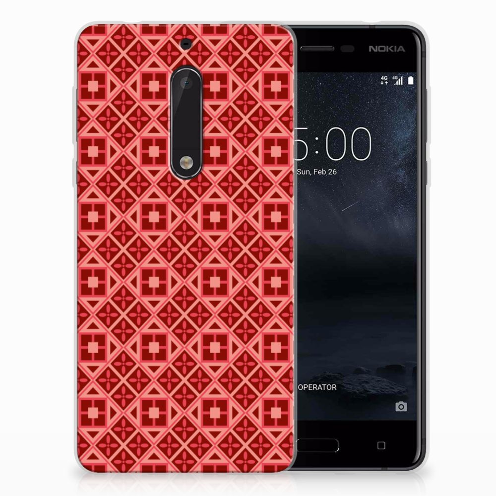 Nokia 5 TPU bumper Batik Rood