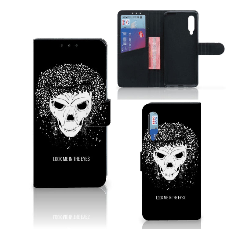 Telefoonhoesje met Naam Xiaomi Mi 9 Skull Hair