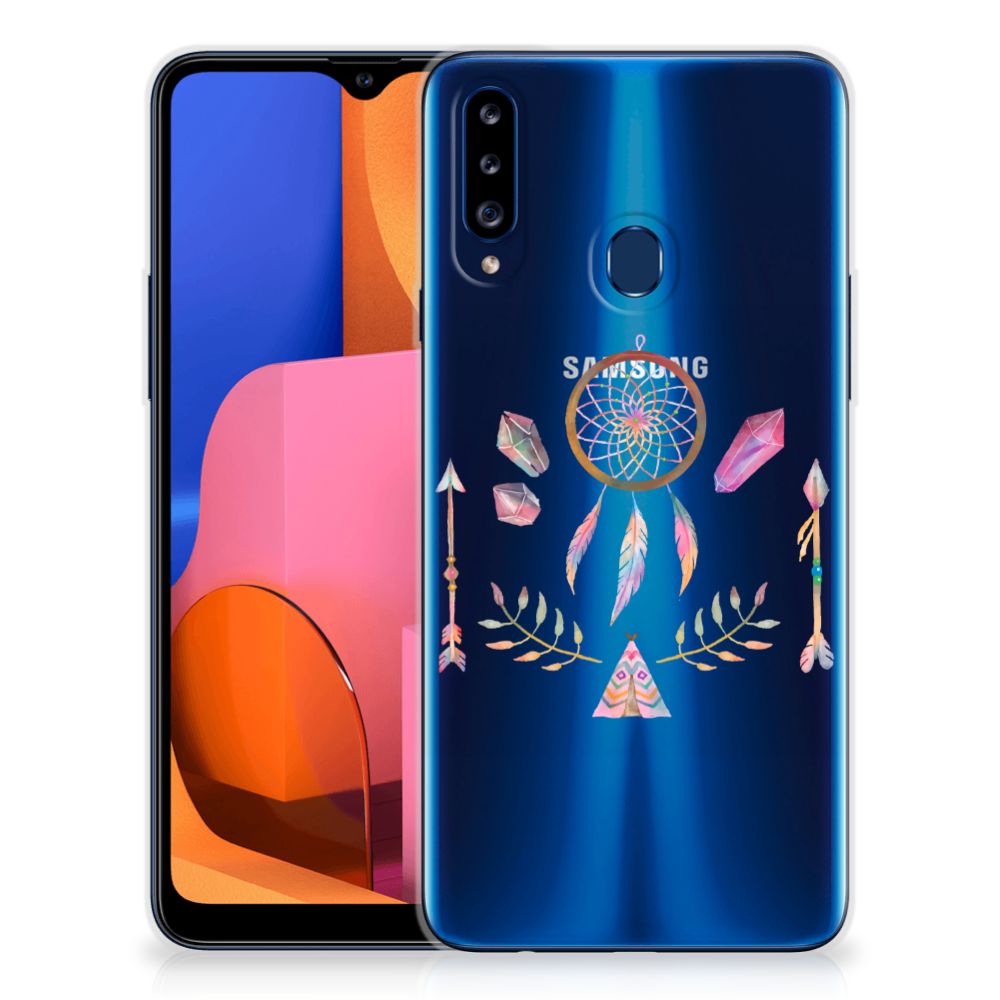 Samsung Galaxy A20s Telefoonhoesje met Naam Boho Dreamcatcher B2C Telecom