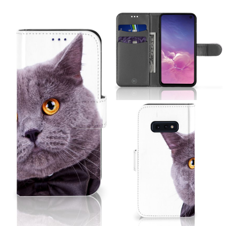 Samsung Galaxy S10e Telefoonhoesje met Pasjes Kat