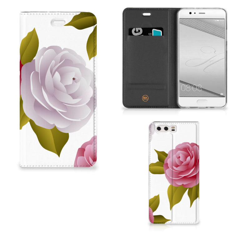 Huawei P10 Plus Smart Cover Roses