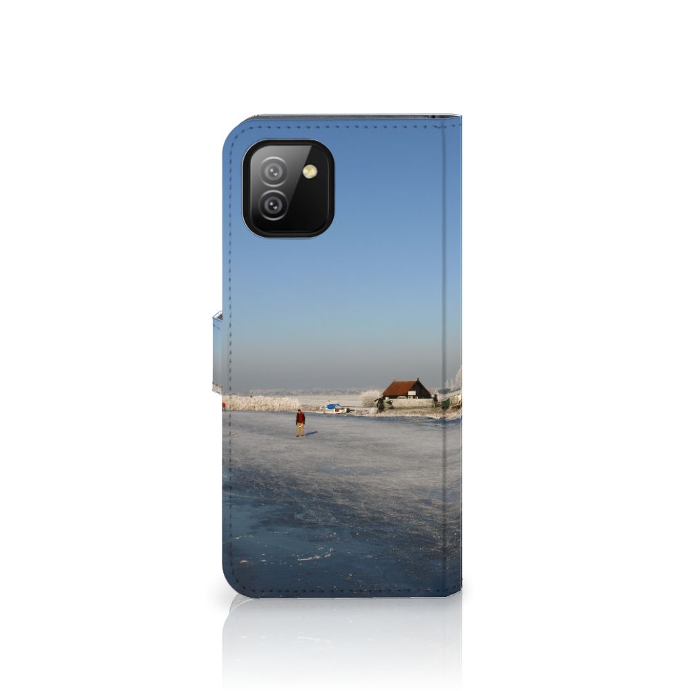 Samsung Galaxy A03 Flip Cover Schaatsers