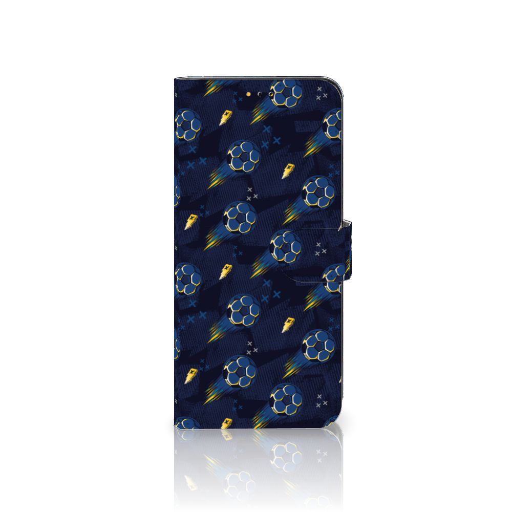 Telefoon Hoesje voor Samsung Galaxy A14 5G Voetbal met kleurrijk voetbalprintdesign.