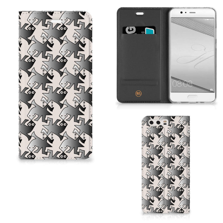 Huawei P10 Plus Hoesje maken Salamander Grey