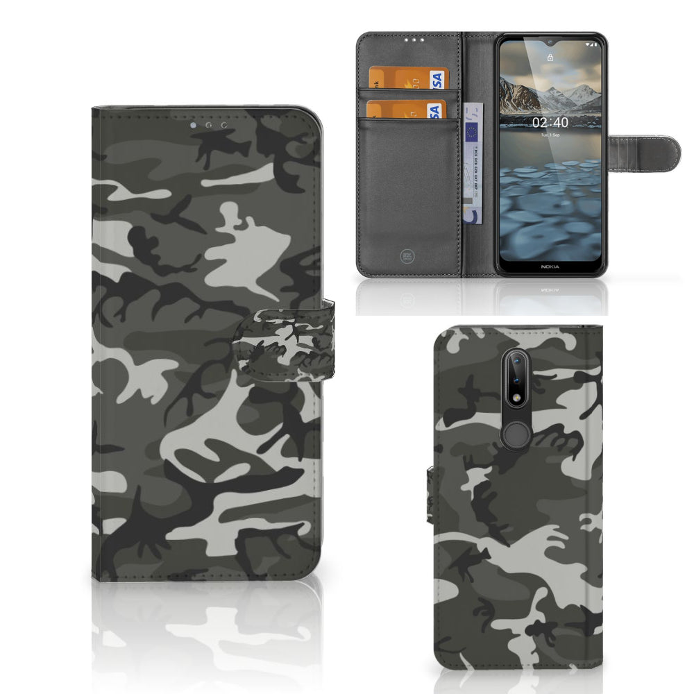 Nokia 2.4 Telefoon Hoesje Army Light