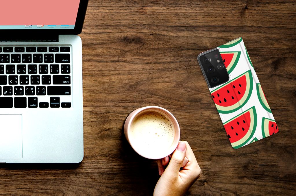 Samsung Galaxy S21 Ultra Flip Style Cover Watermelons - B2C Telecom