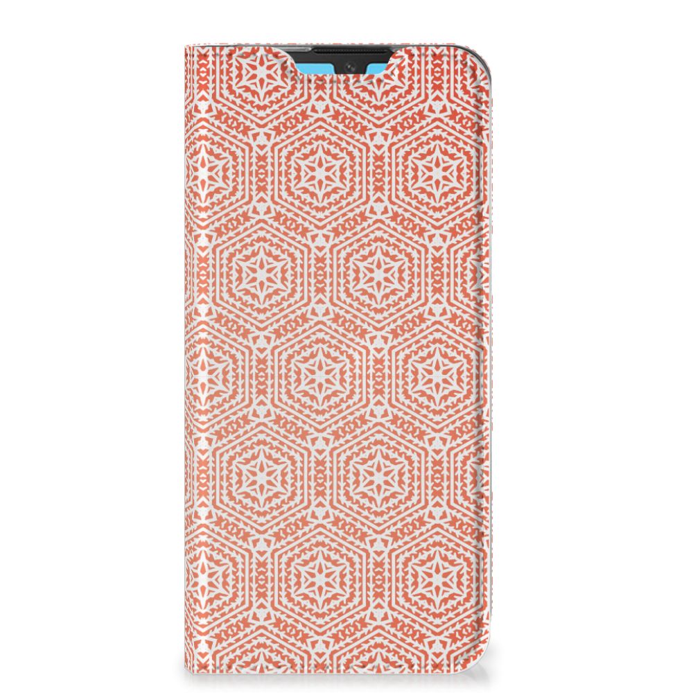 Huawei Y5 (2019) Hoesje met Magneet Pattern Orange - B2C Telecom
