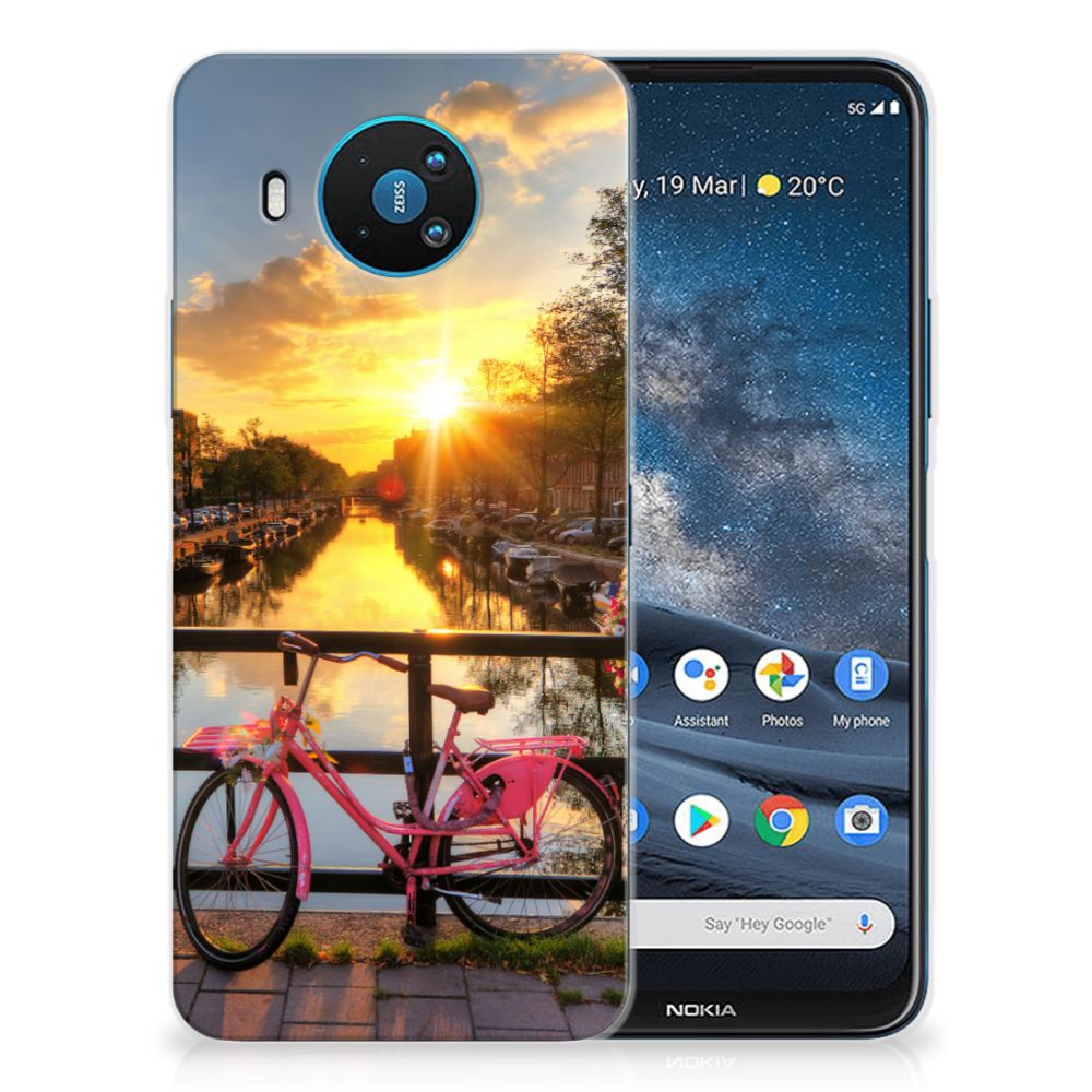 Nokia 8.3 Siliconen Back Cover Amsterdamse Grachten