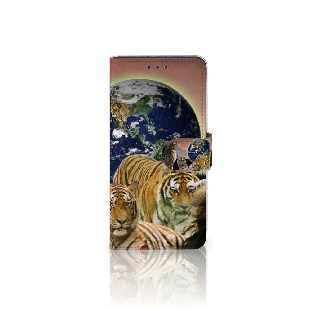 Huawei P40 Telefoonhoesje met Pasjes Roofdieren