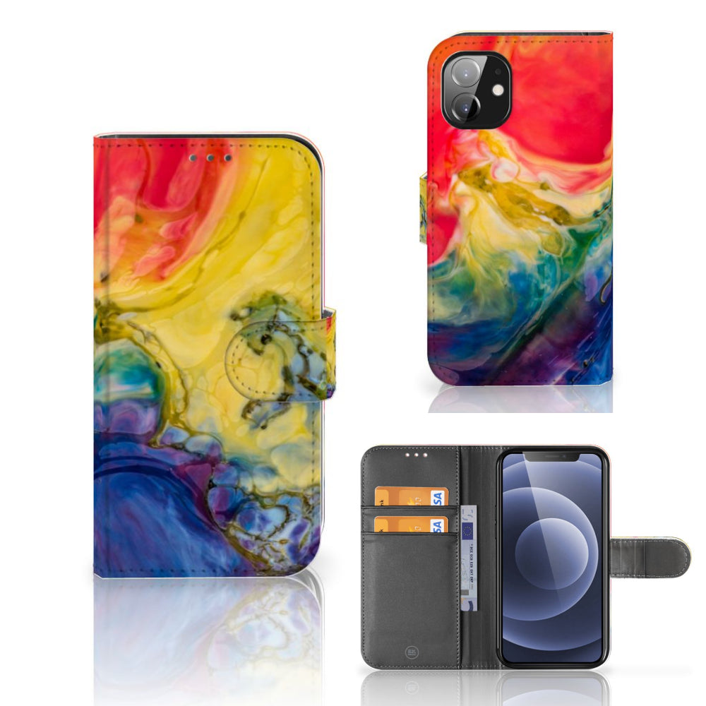 Hoesje Apple iPhone 12 Mini Watercolor Dark